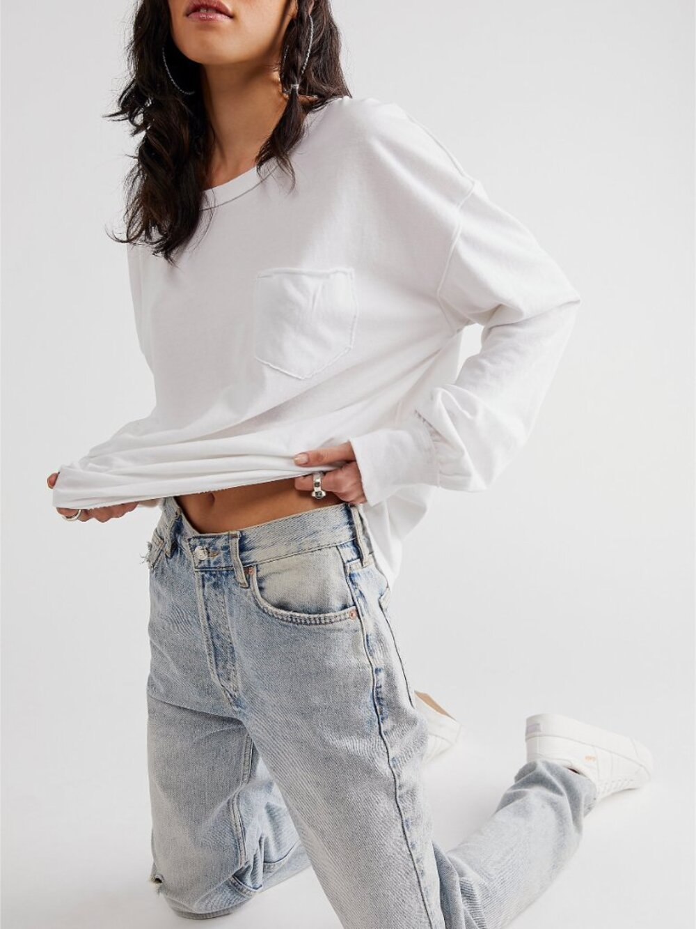 FREE PEOPLE We The Free Fade Into You Tee / Ivory - Picture 4 of 16
